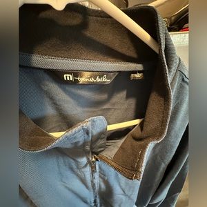 TRAVIS MATHEW GOLF RIDGLEY JACKET MENS SIZE L BLUE WING